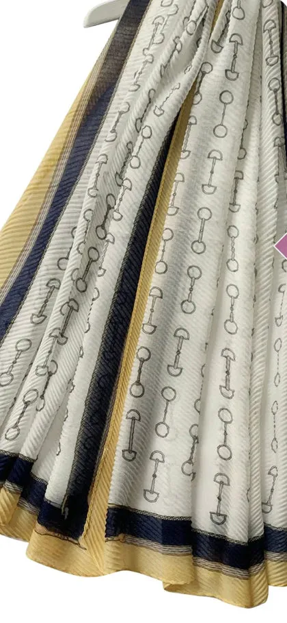 Equestrian / Snaffle Horse Crinkle/Pleated Effect Scarf