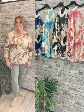 Fine Knit Flower Jumper