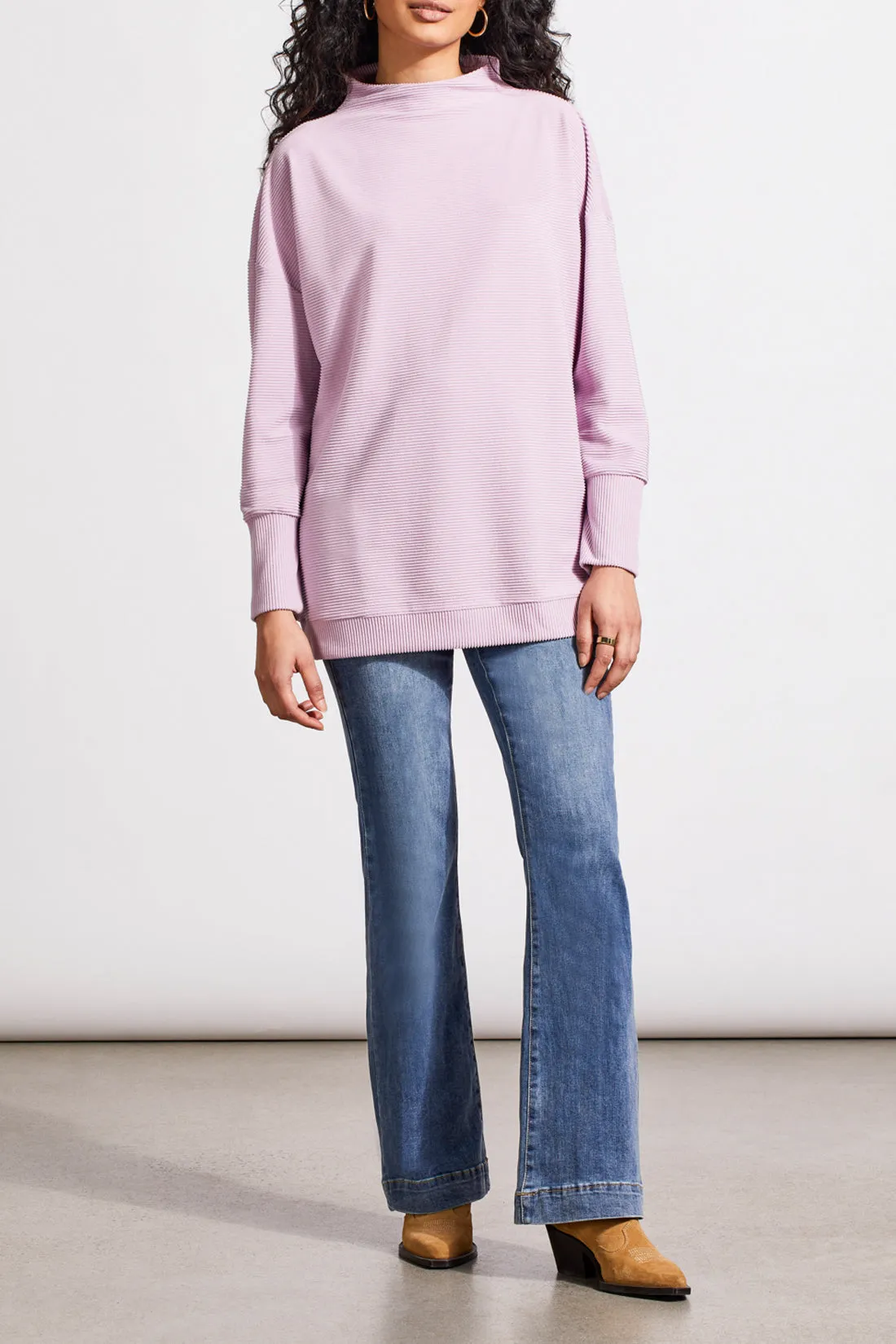 Funnel Neck Tunic - H Lavender Blush