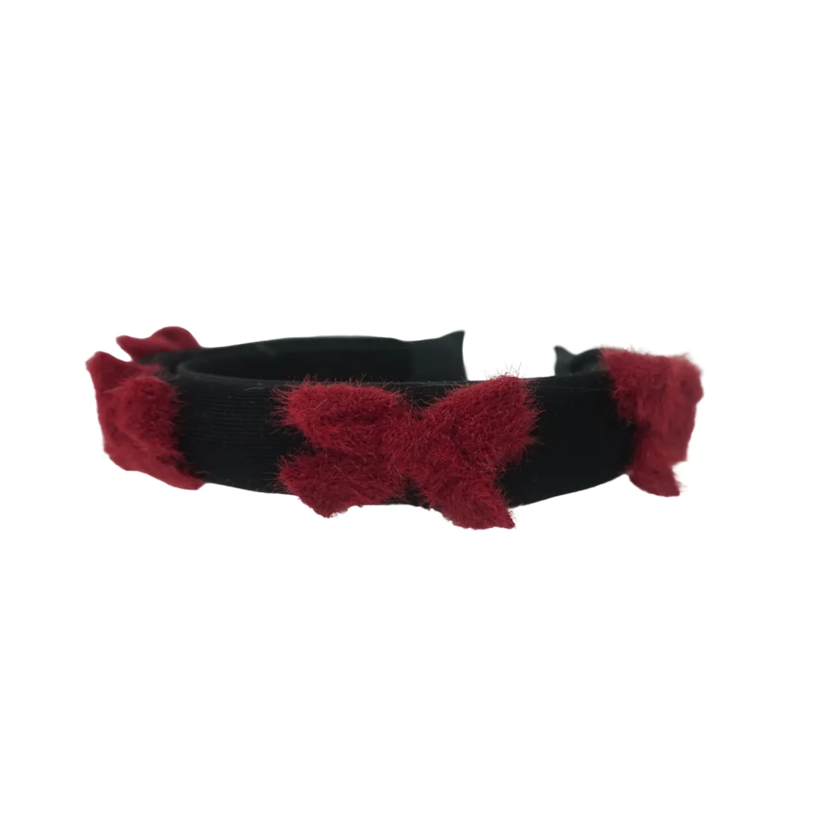 Fur Bow Padded Headband