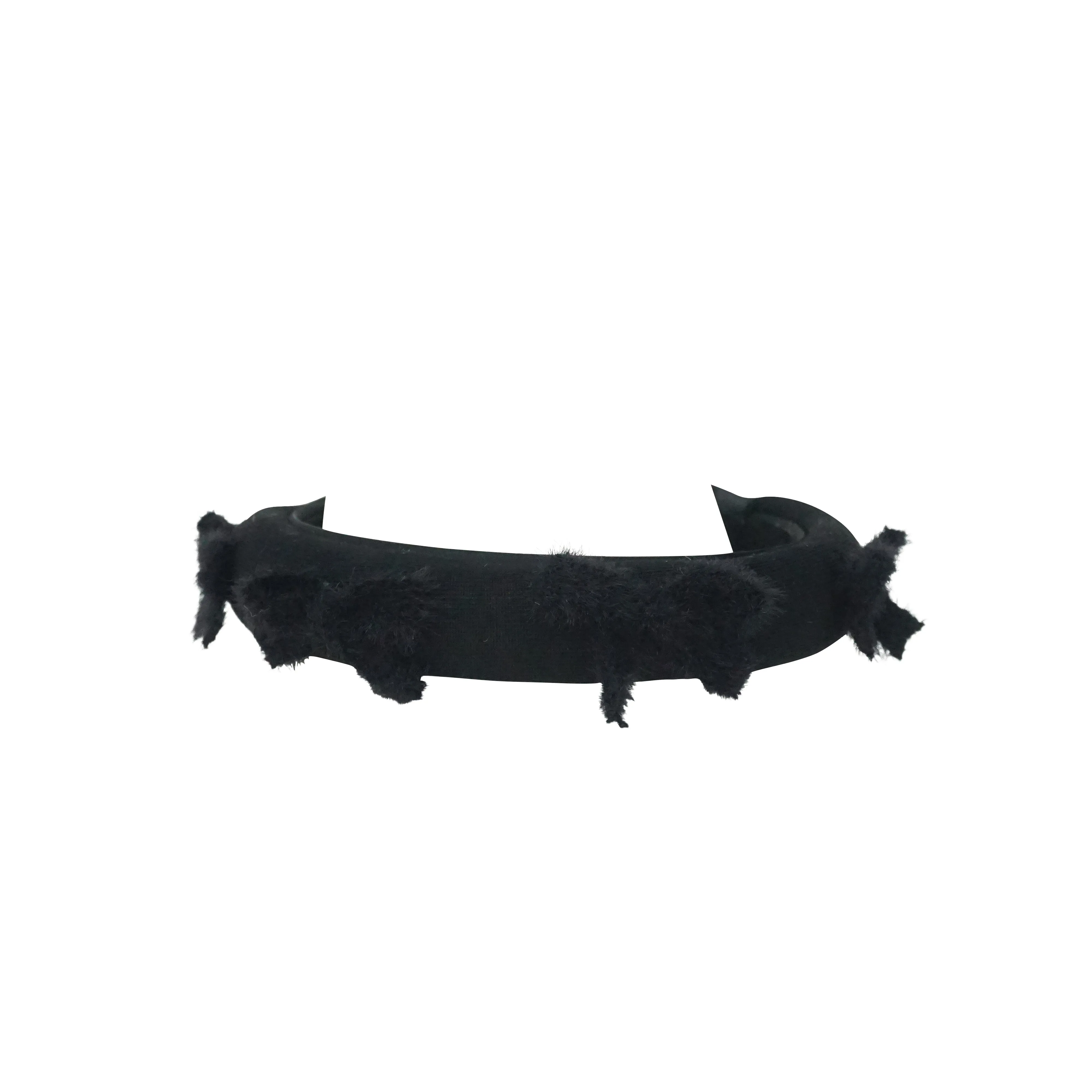 Fur Bow Padded Headband