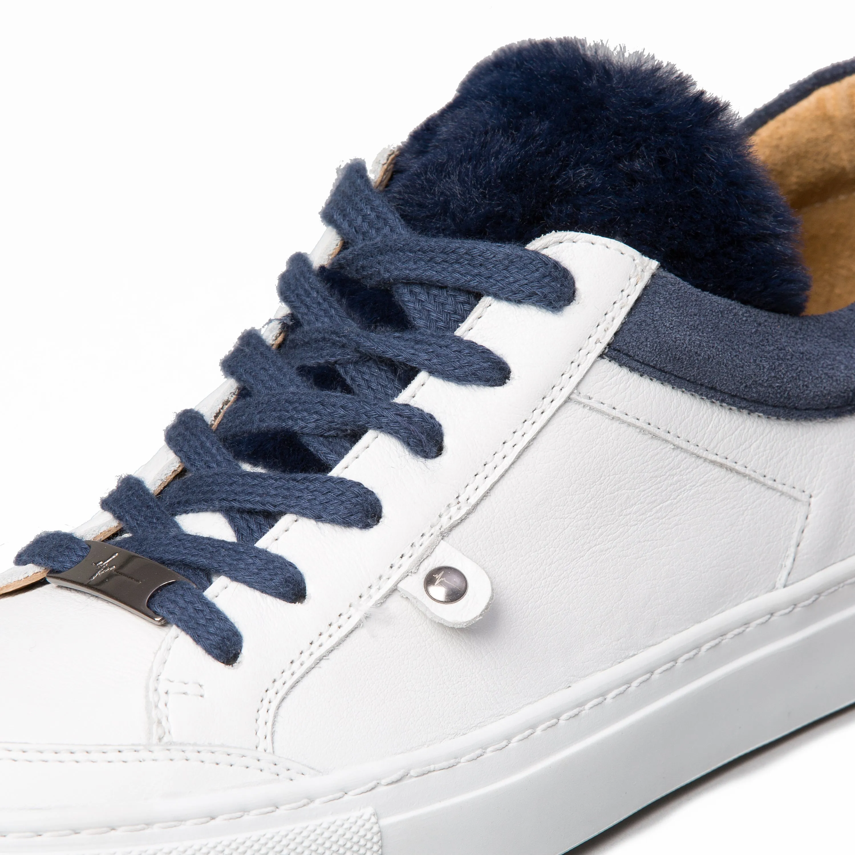 GABRIELLE low sneaker - white/blue collar