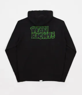 Girl Yeah Right! Zip Hoodie - Black