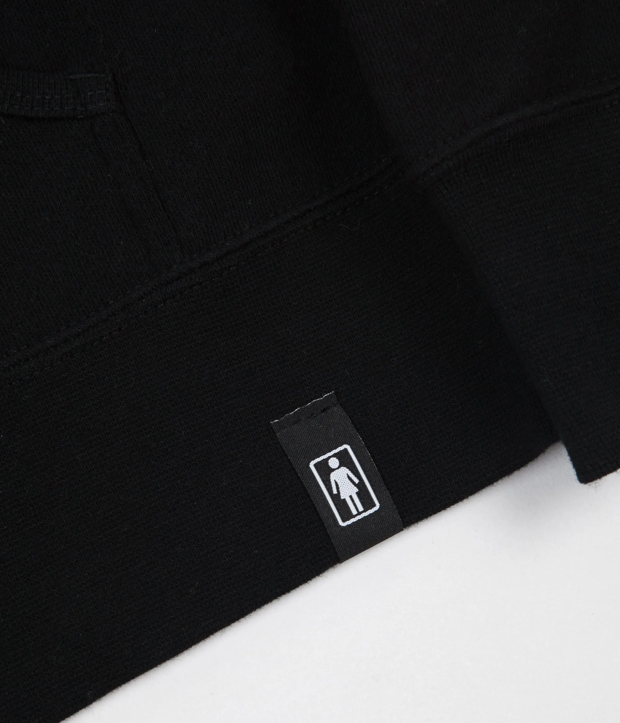 Girl Yeah Right! Zip Hoodie - Black