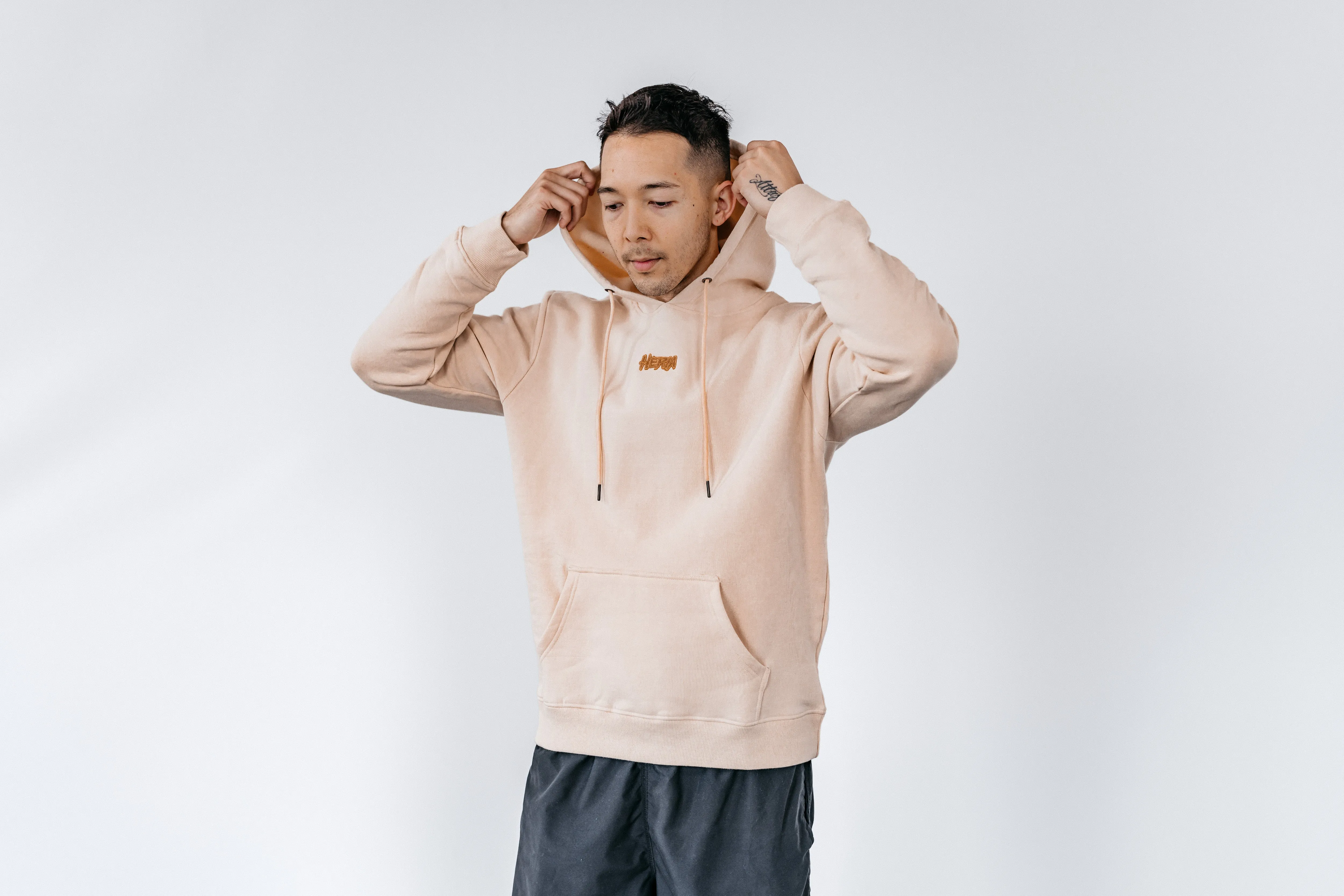 Heria Patch Hoodie - Beige