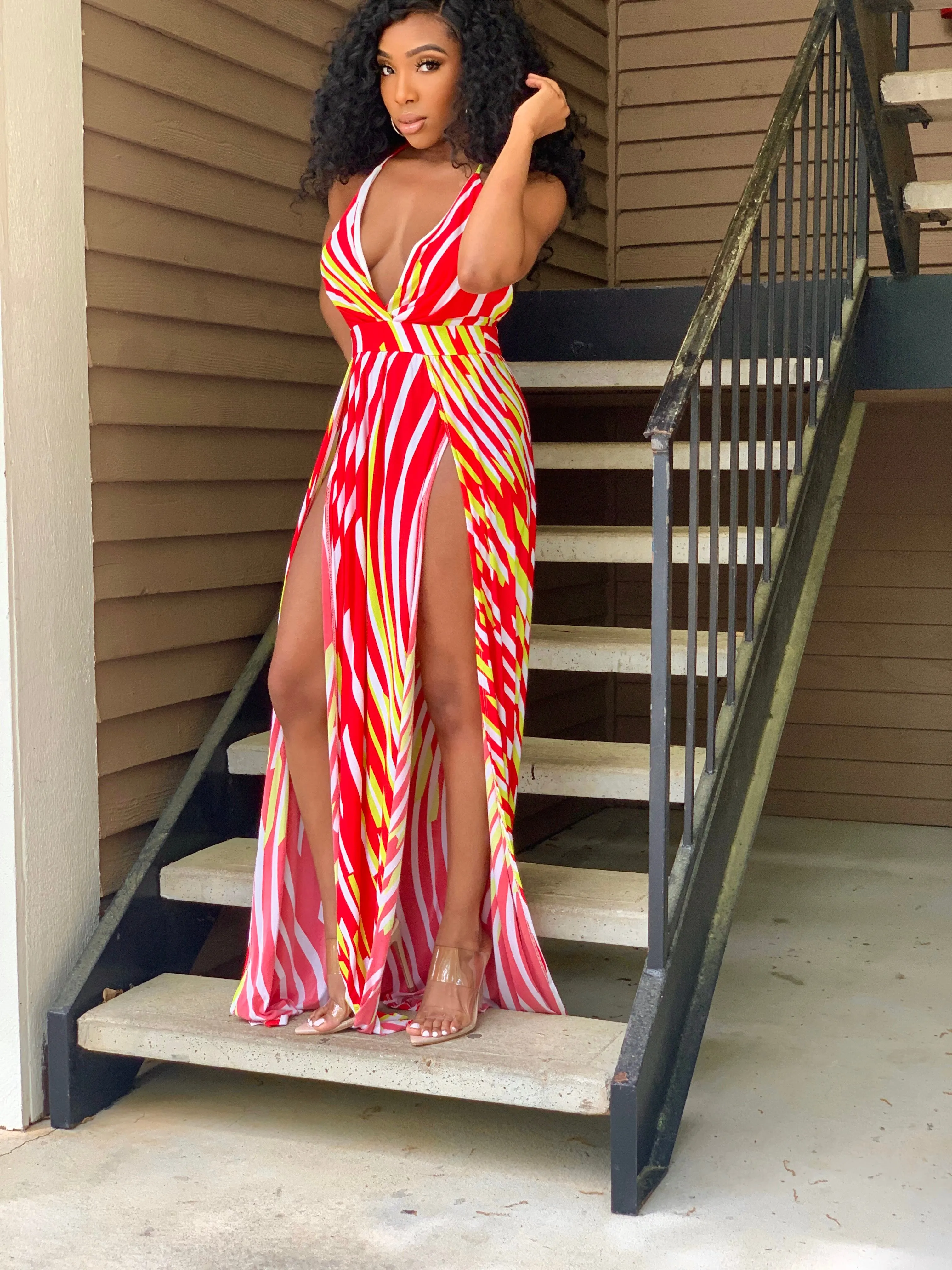 High Slit Maxi Dress