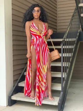 High Slit Maxi Dress