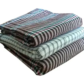 Holy Heart Collections Handloom Made Single Bed Cotton Khadi Khes,Comforters,AC Blankets,Cotton Sheets,Throws -Set of Three Pcs, Multicolor, Size- 148 x228 cm
