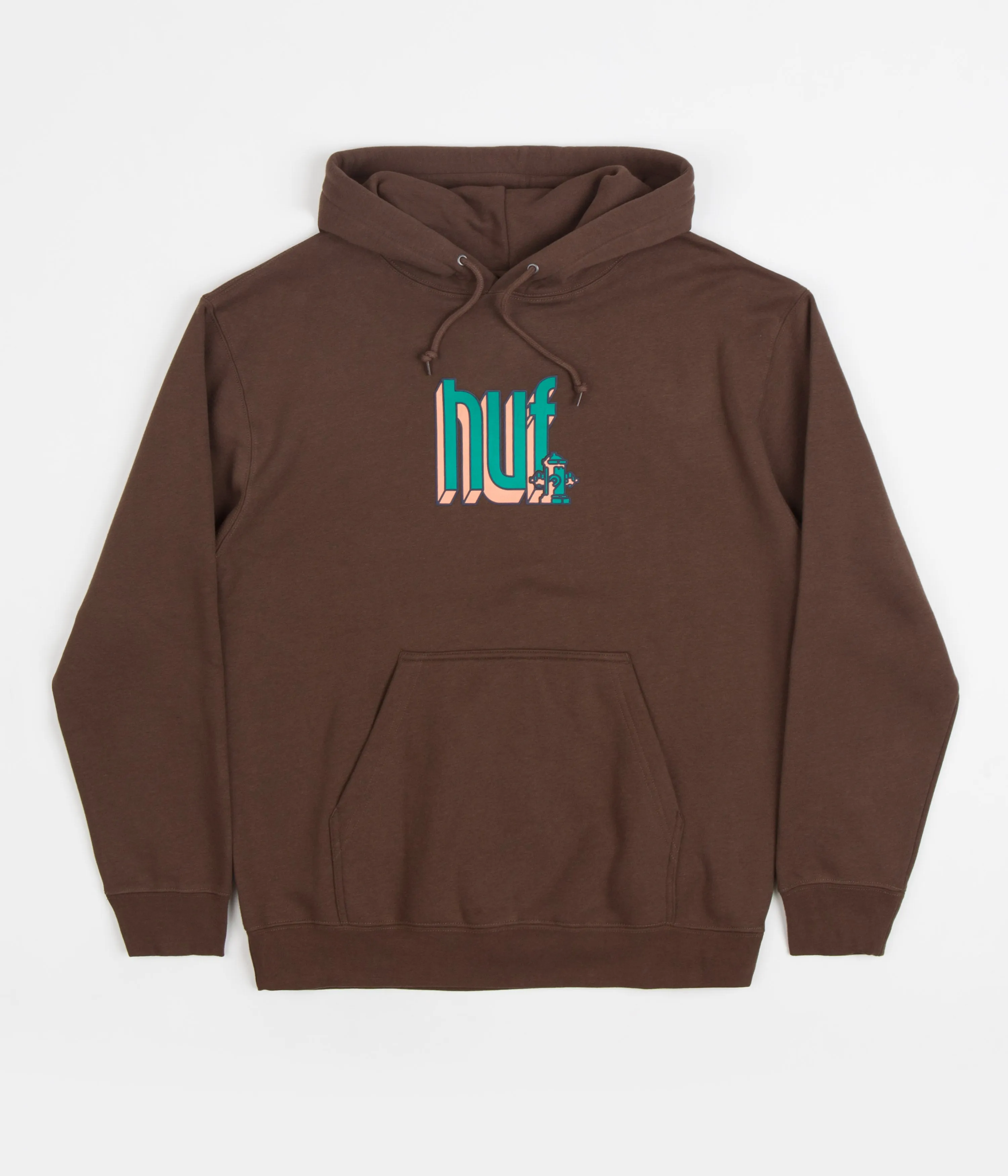 HUF Bookend Hoodie - Chocolate