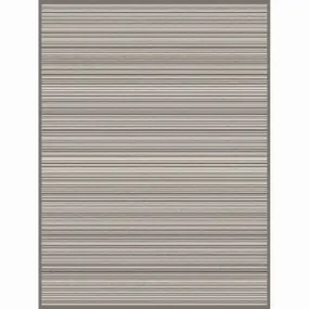 Ibena Malang Luxury Blanket - Grey Stripe