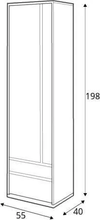 Imola IM-03 Hinged Wardrobe 55cm