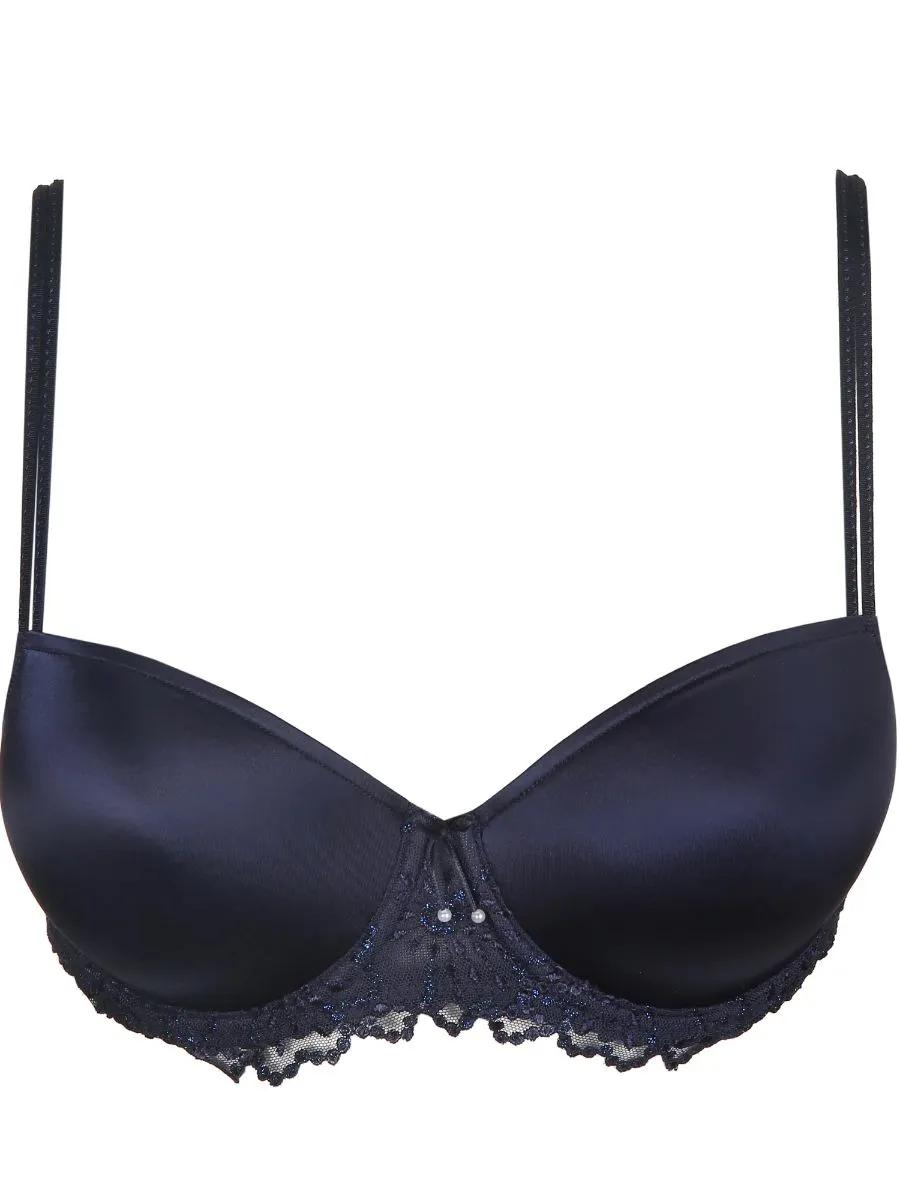 Jane Padded Balcony Bra - Velvet Blue
