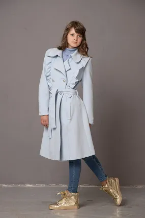 JUNIOR GIRL RUFFLES COAT