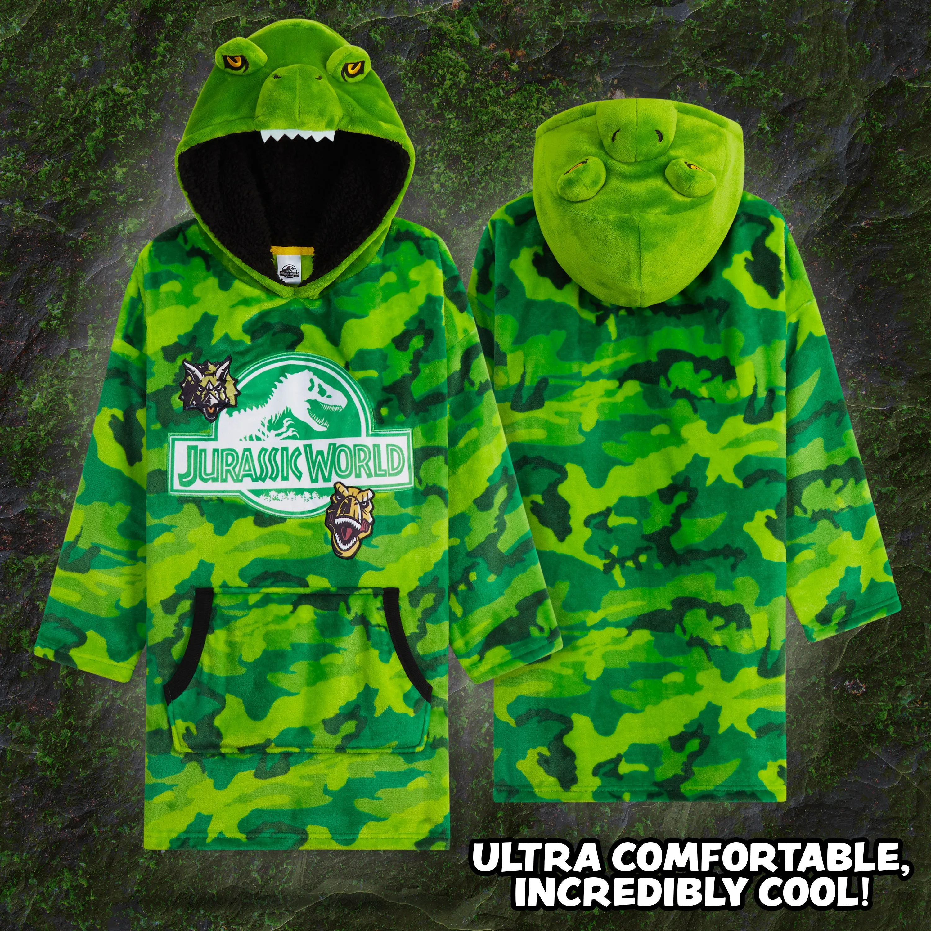Jurassic World Blanket Hoodie - Jurassic World Fleece Oversized Hoodie
