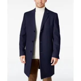 Lauren Ralph Lauren Mens Classic fit Overcoat Coat 36 R Blue Solid