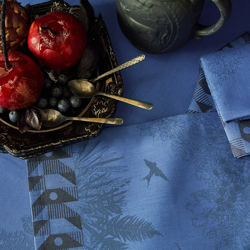 Le Jacquard Francais Napkin "Foret Enchantee" Blue