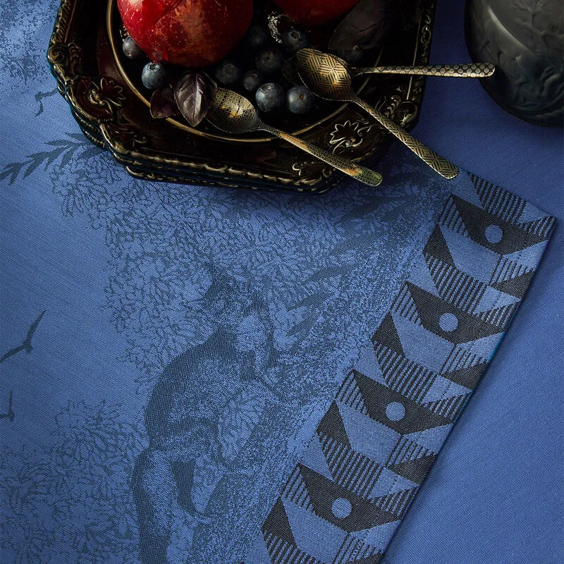 Le Jacquard Francais Napkin "Foret Enchantee" Blue