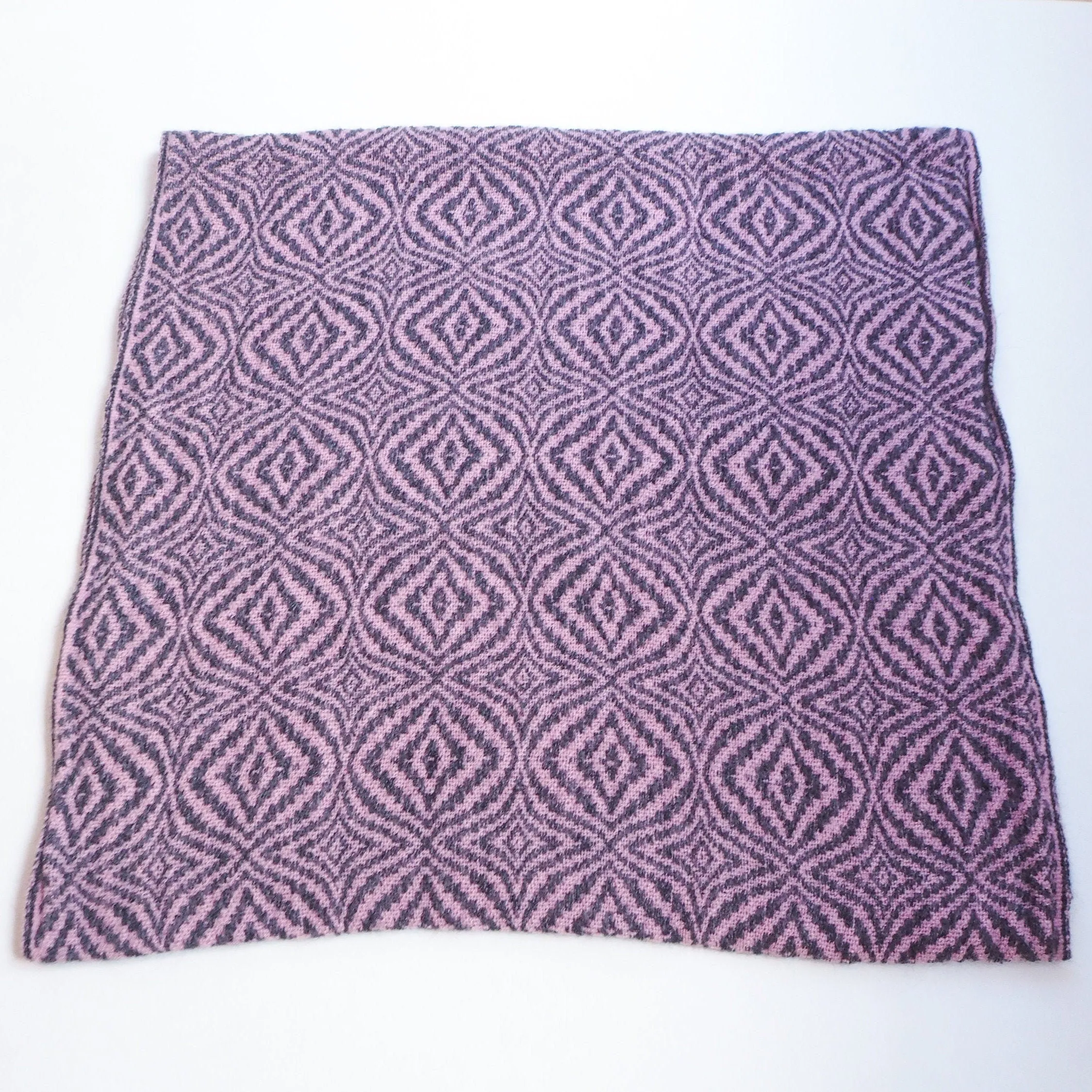 Lilac Purple Alpaca Wool Infinity Scarf