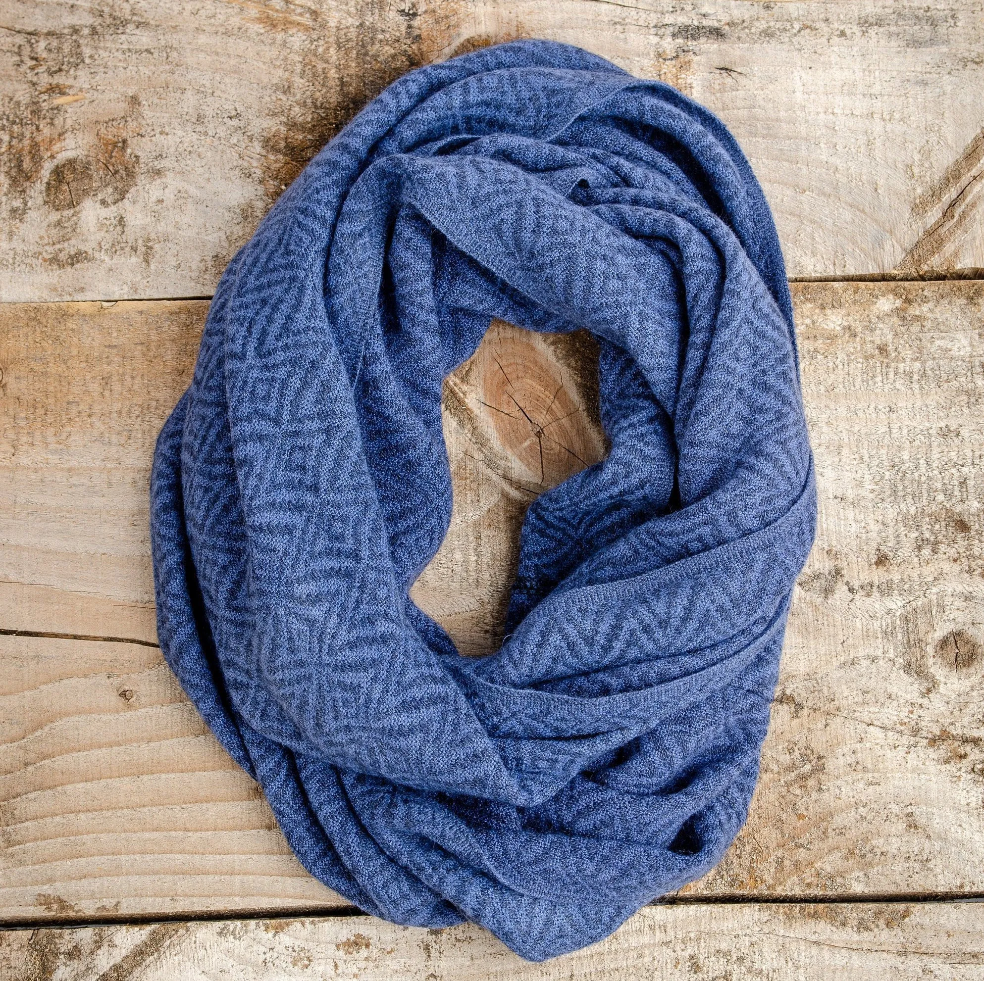 Lilac Purple Alpaca Wool Infinity Scarf