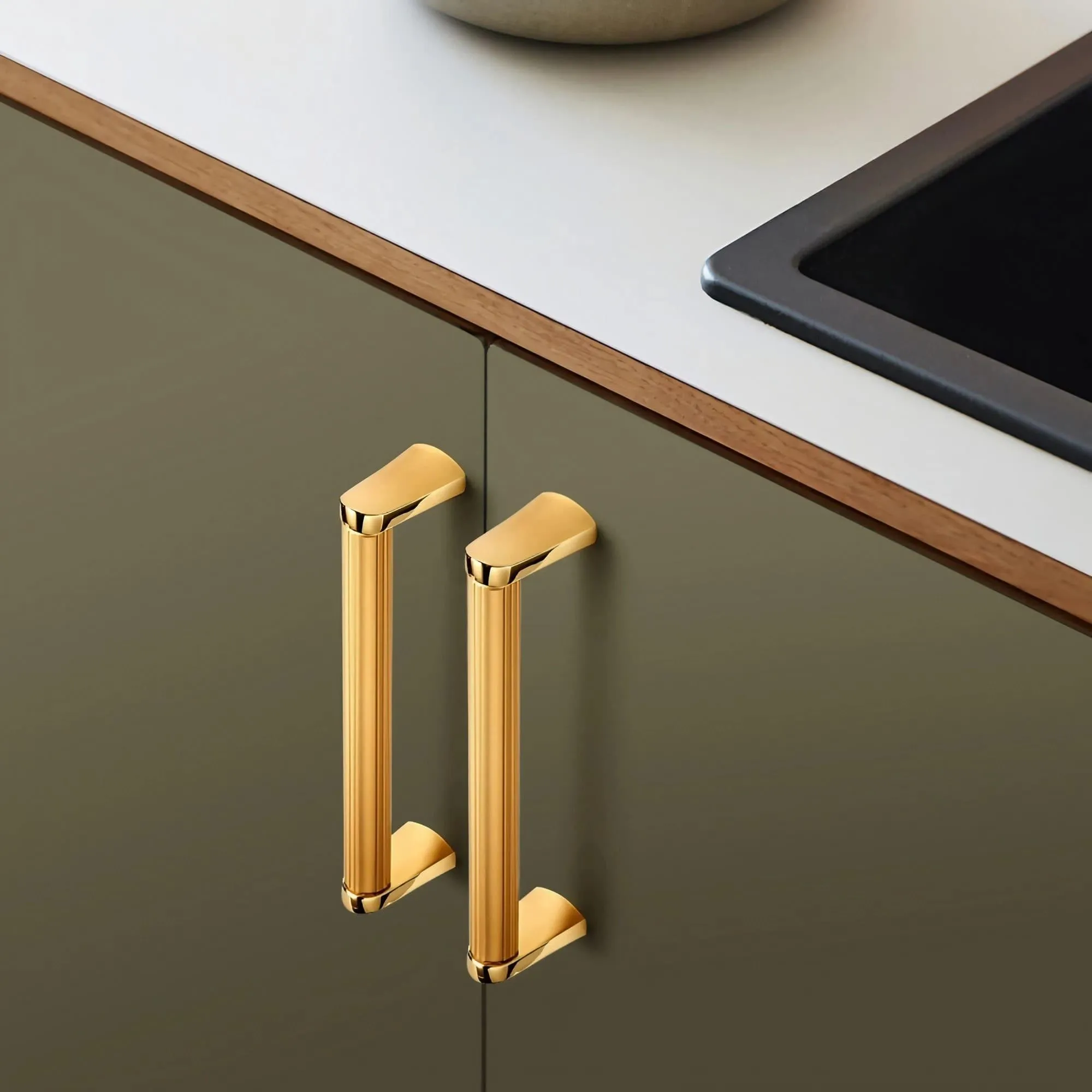 Long Gold Wardrobe Handles Luxury Bar Pulls Cabinet Handles