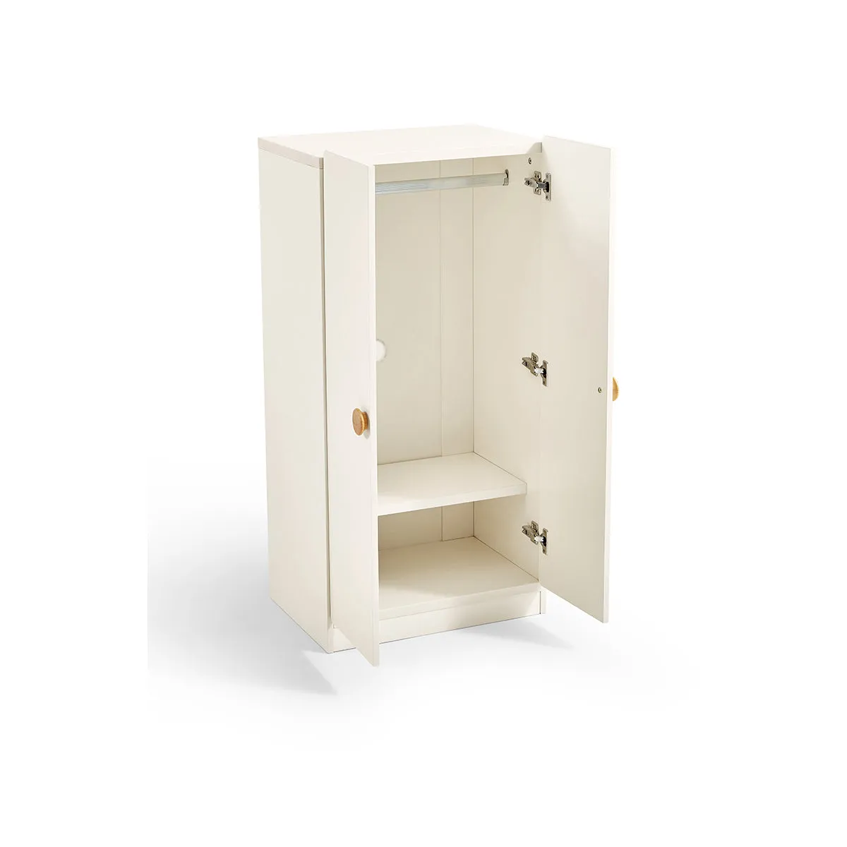 Lucas Kids White Wardrobe Cabinet