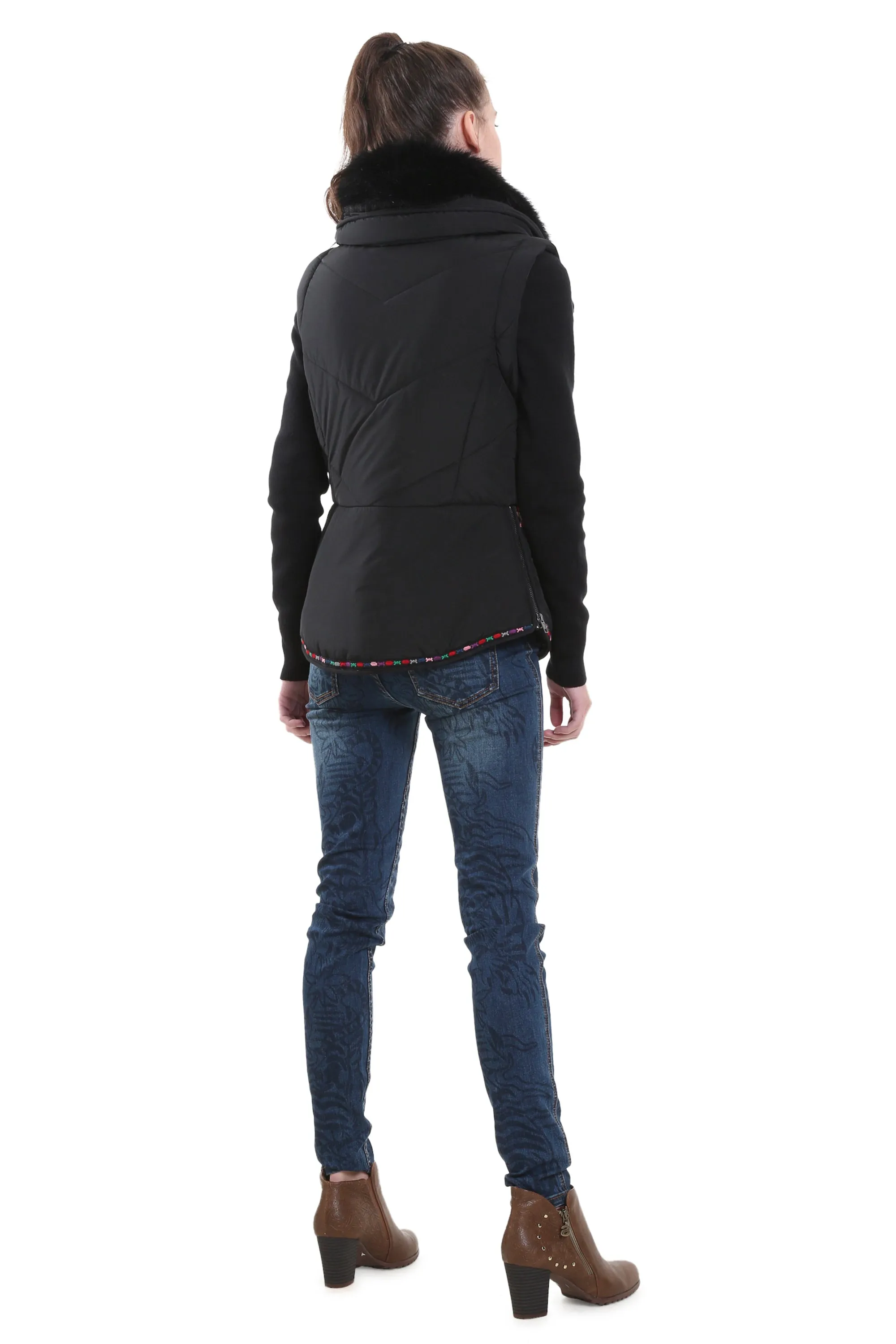 Margadan Embroidered Padded Coat Jacket Desigual Style 18WWEWB3