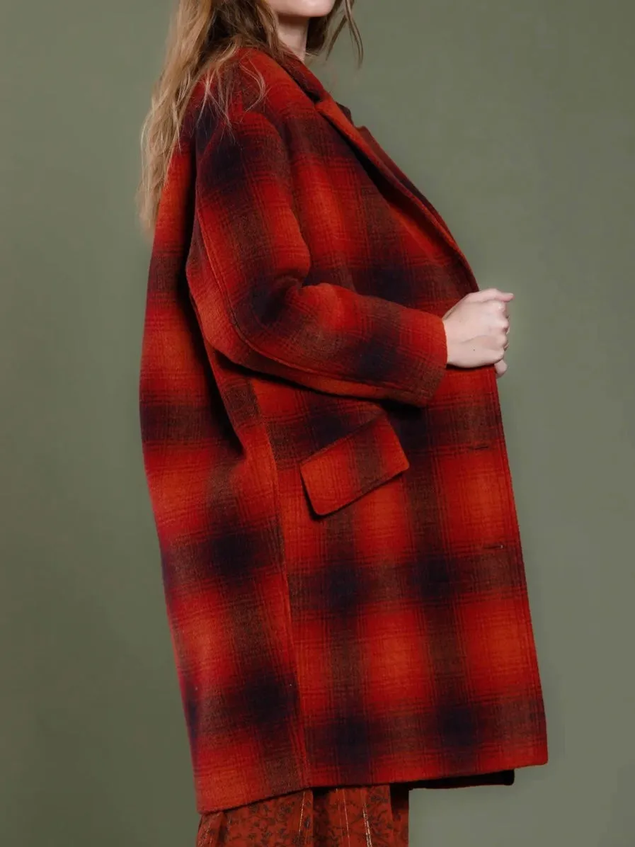 Mason's Isabel Coat in Bordeaux