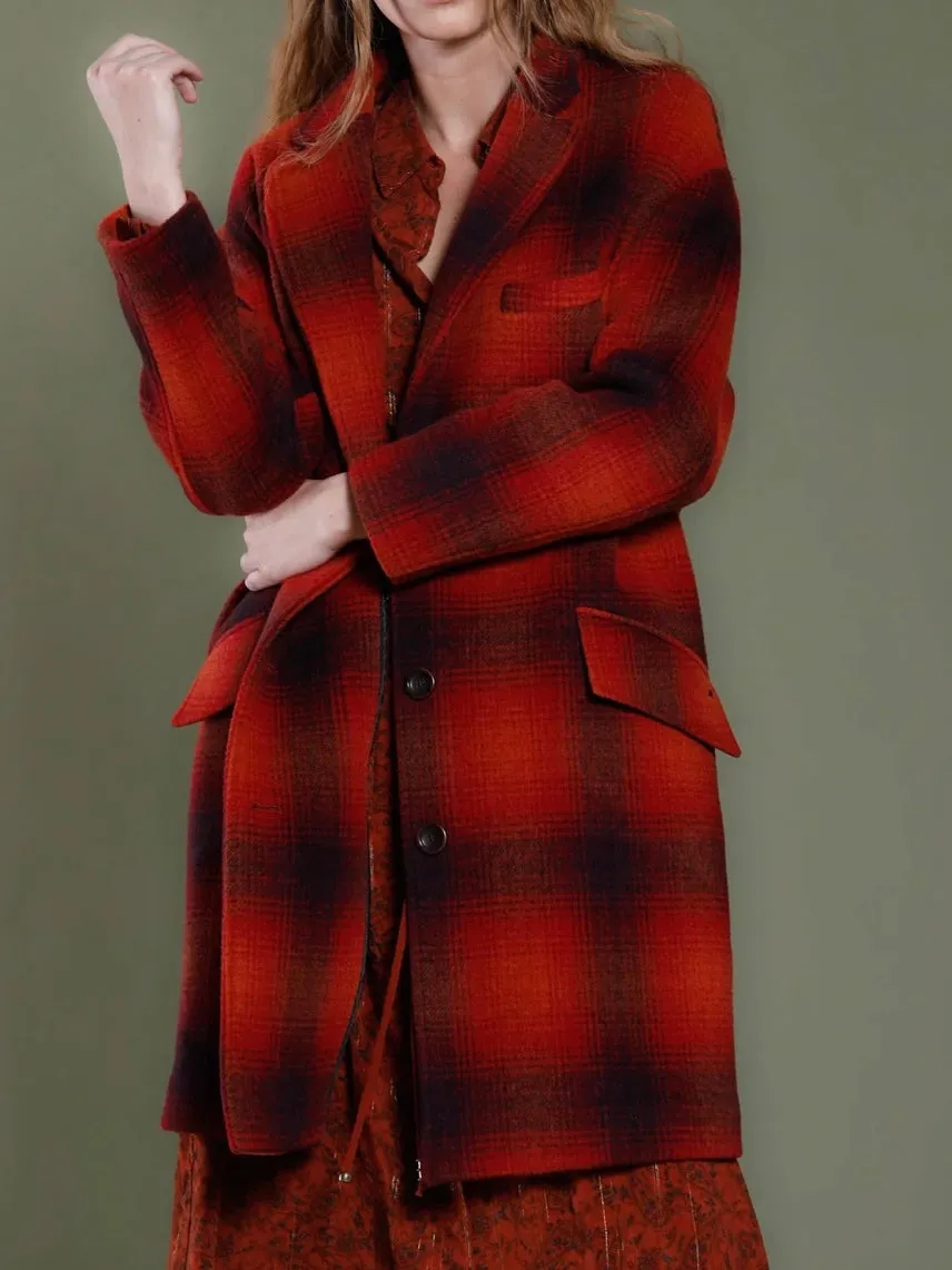 Mason's Isabel Coat in Bordeaux