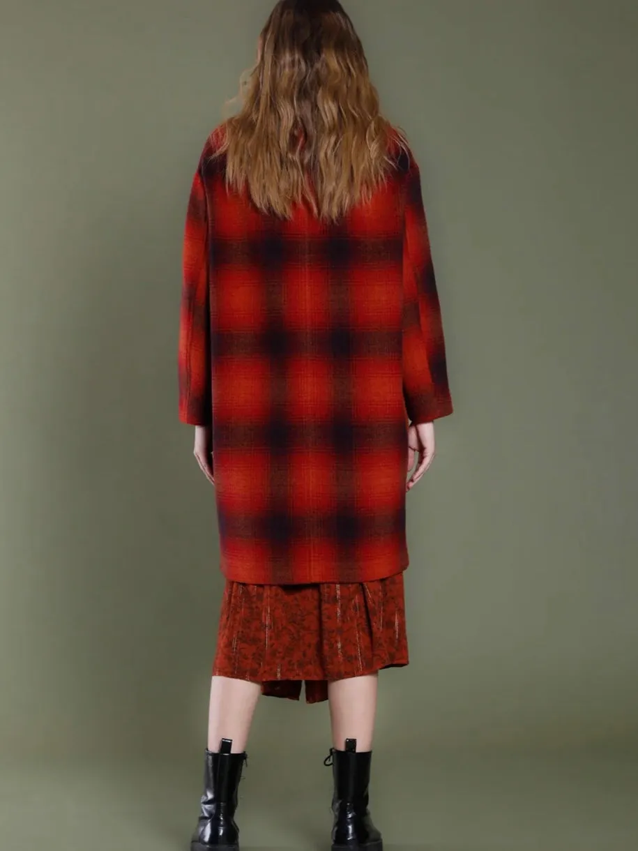 Mason's Isabel Coat in Bordeaux