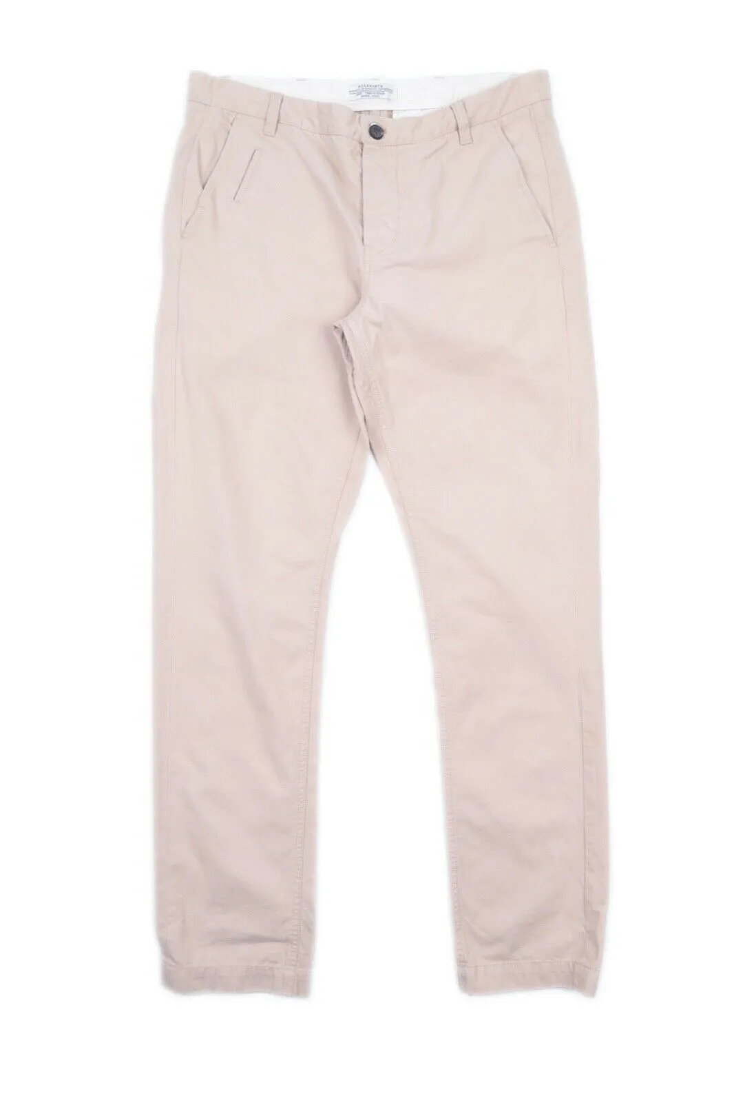 Men's ALLSAINTS Beige Cotton Chino Pants Casual Trousers Size 34