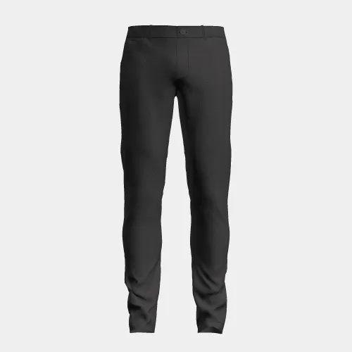 Men's Flat Front Chino - Black