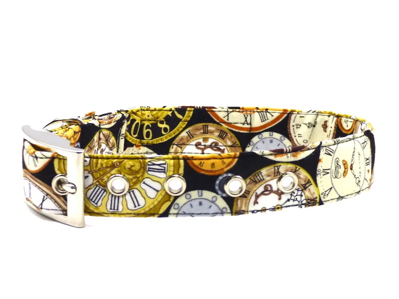 Metal Dog Collar "Clockwork" Range by Mabel & Mu