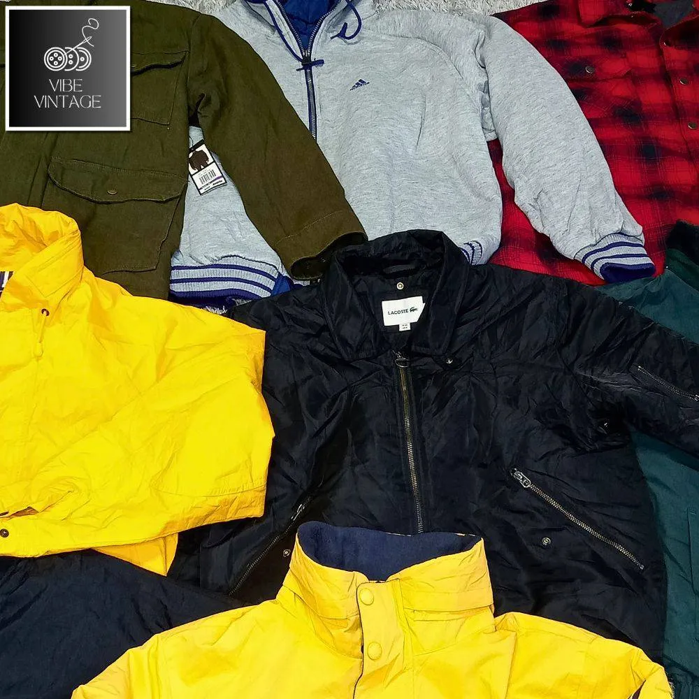 MIX BRANDED VINTAGE HEAVY JACKETS - 26 PCS