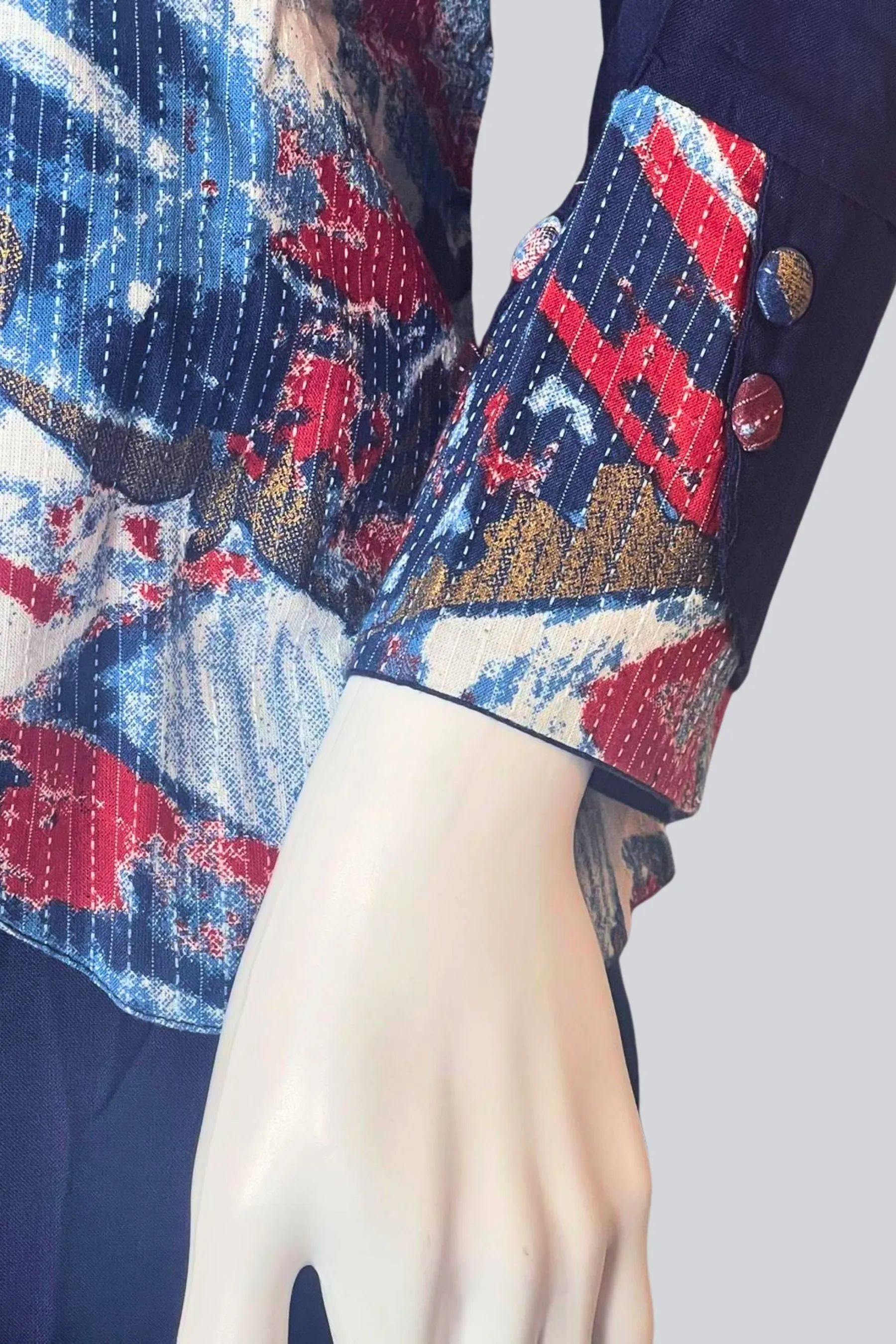 Modern Elegance Rayon Kurti With Short Overcoat |JCS Fashion