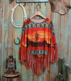 Montana West Fringe Ponchos