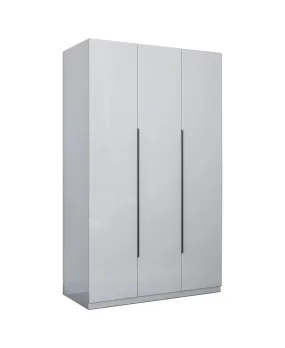 MW3G 3 Door High Gloss Wardrobe White