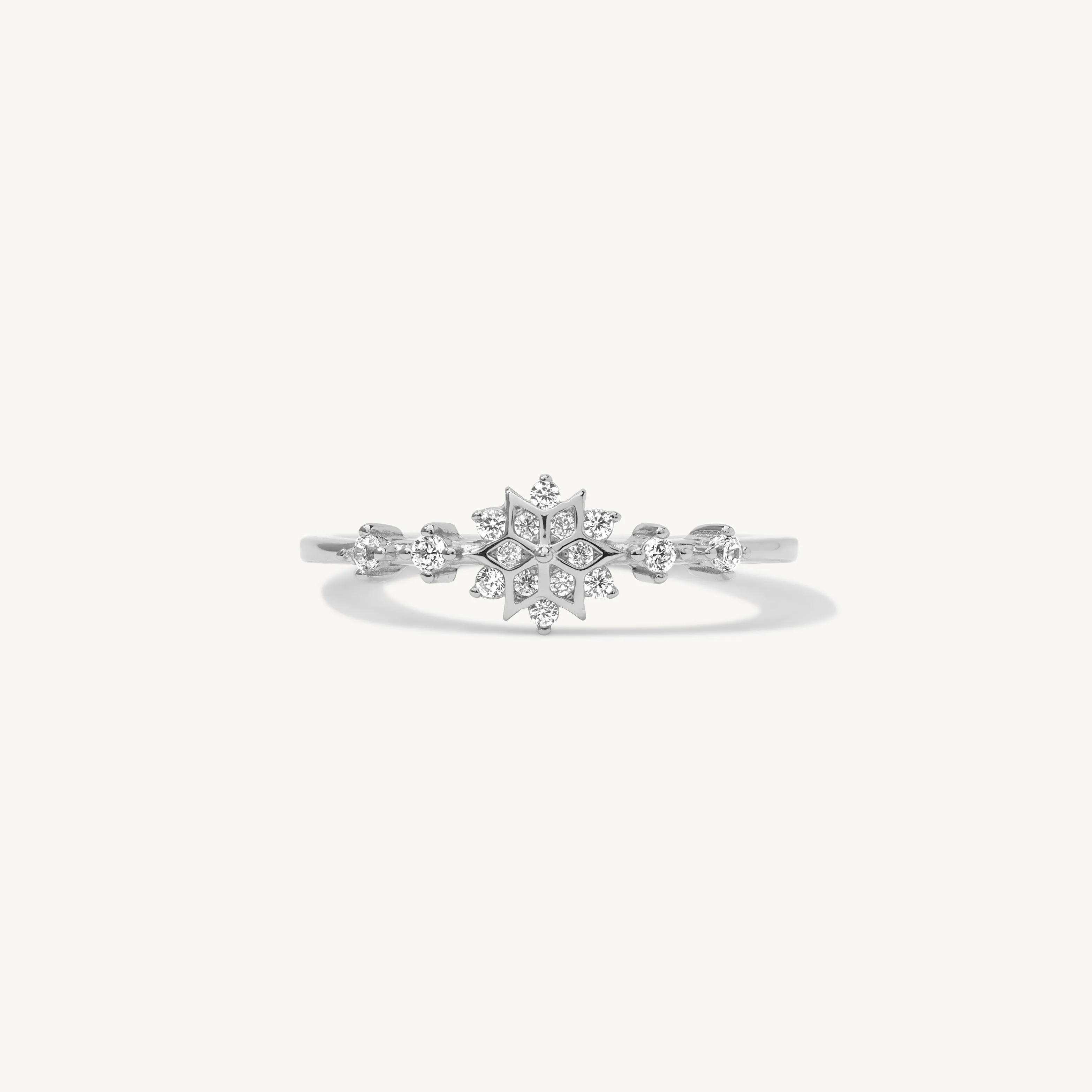 Naia Snowflake Gemstone Ring