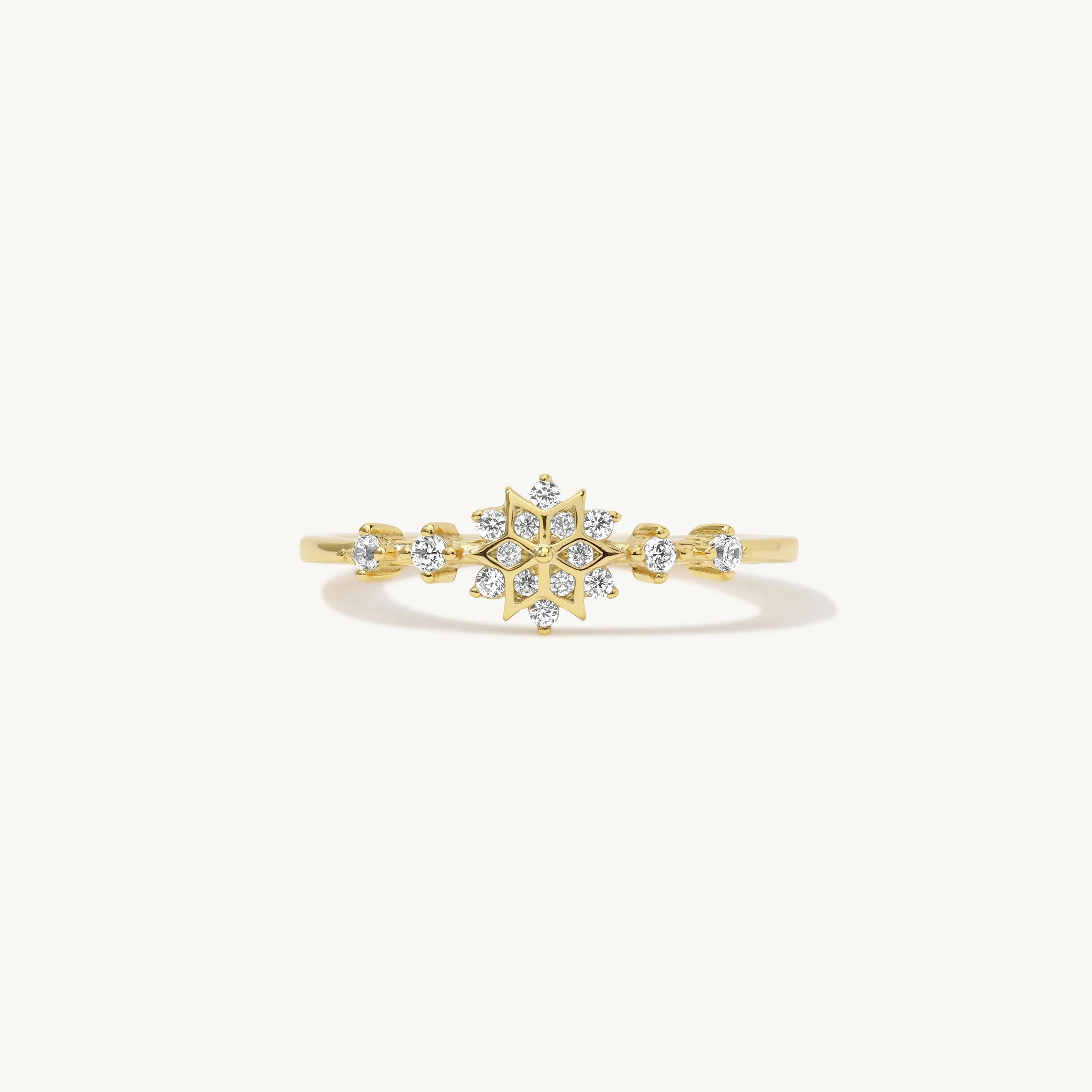 Naia Snowflake Gemstone Ring