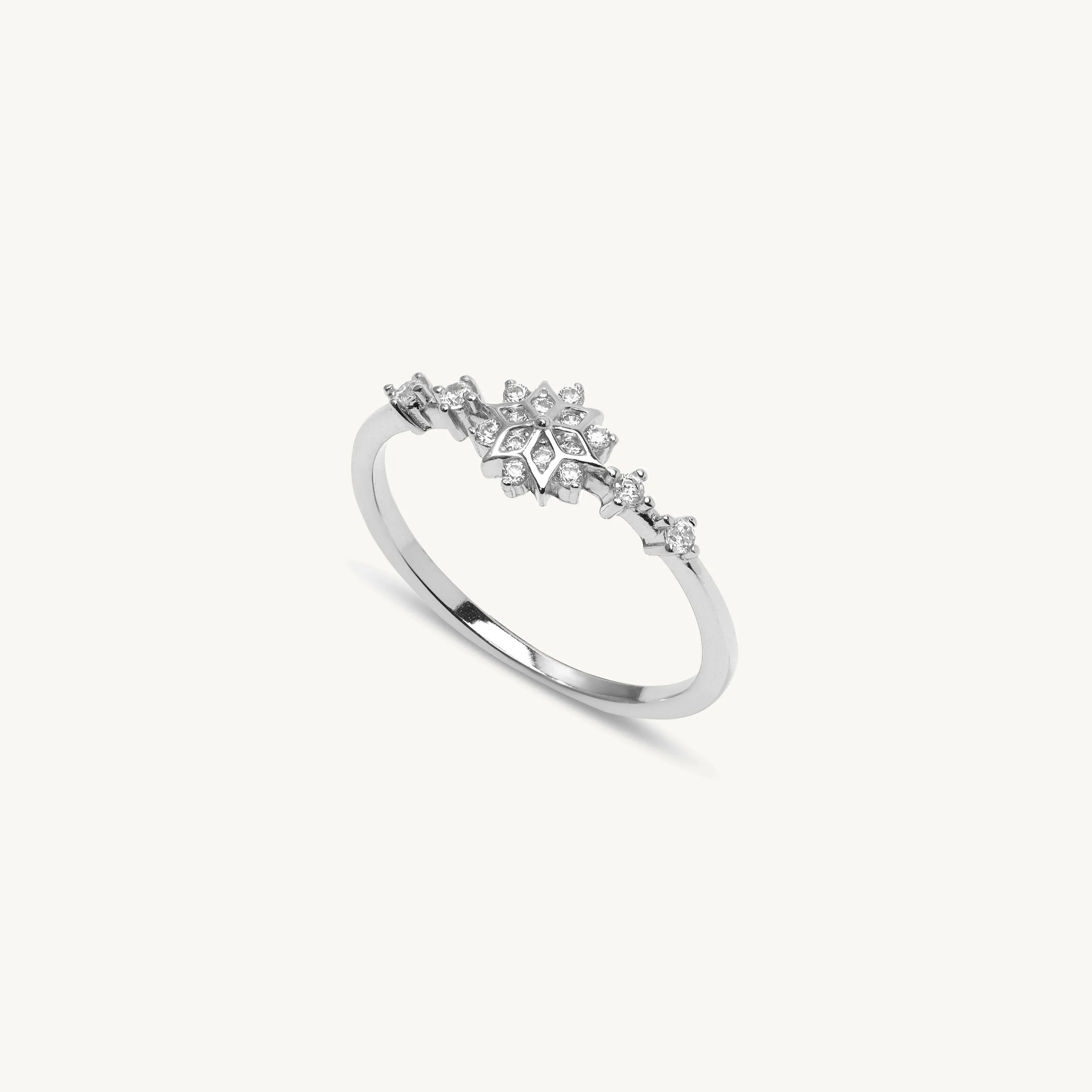 Naia Snowflake Gemstone Ring