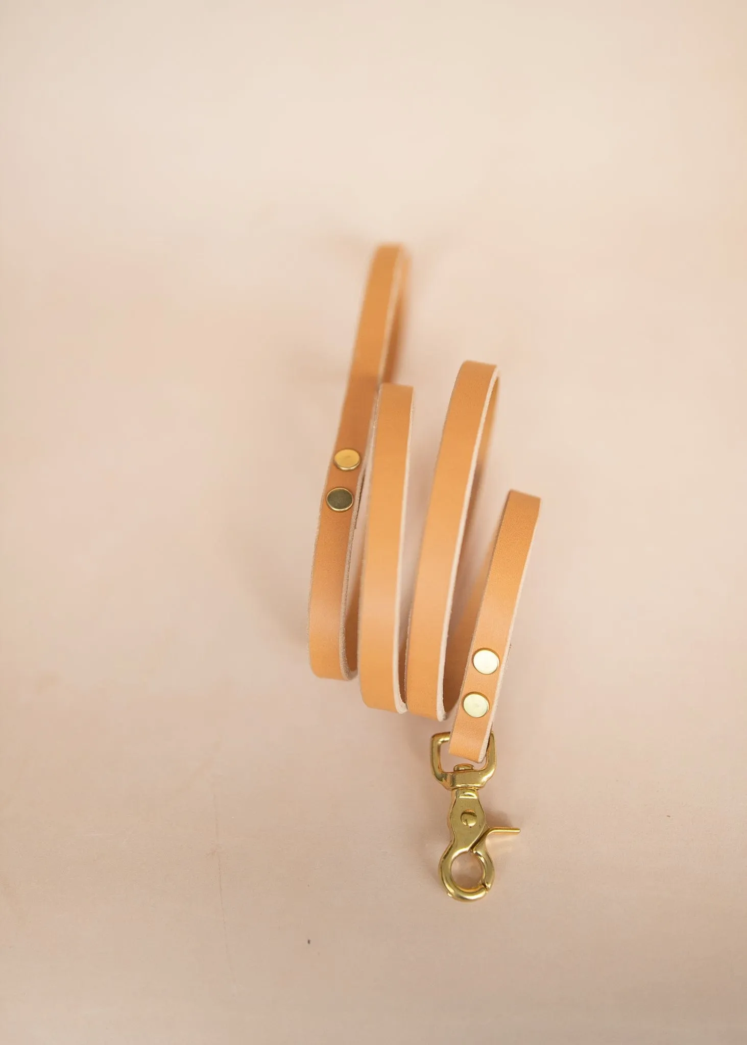 Narrow Dog Leash 15mm - Natural