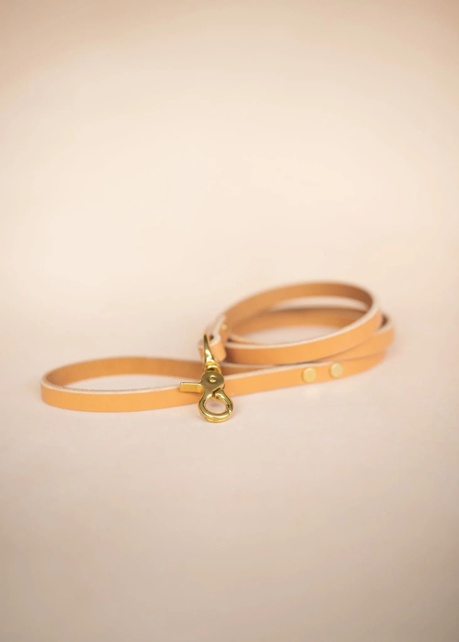 Narrow Dog Leash 15mm - Natural