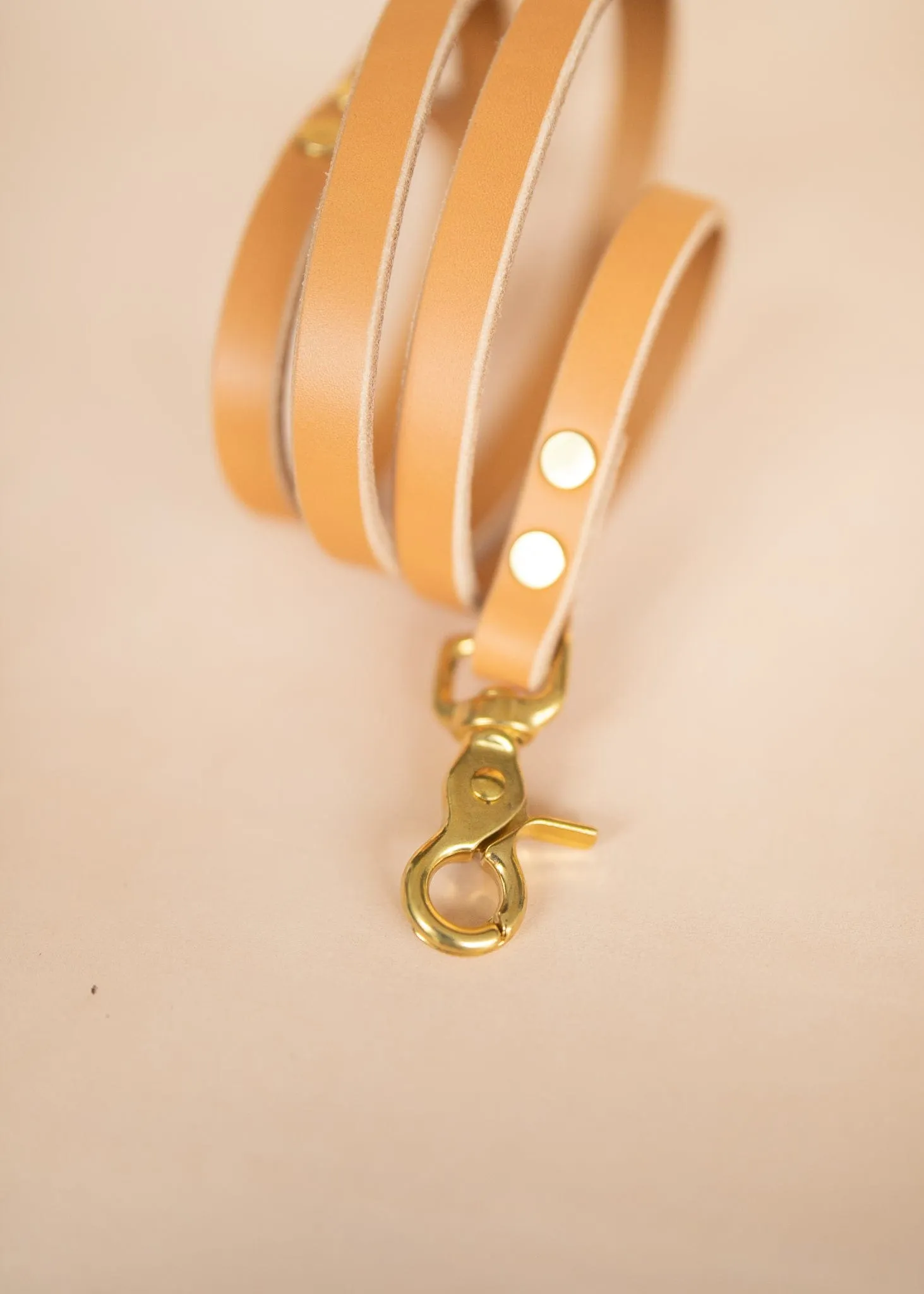 Narrow Dog Leash 15mm - Natural