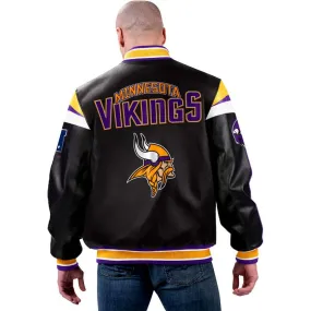 NFL Minnesota Vikings Leather Jacket For Men and Women