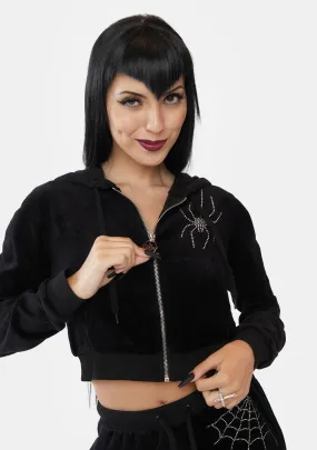 Night Crawler Velour Track Jacket