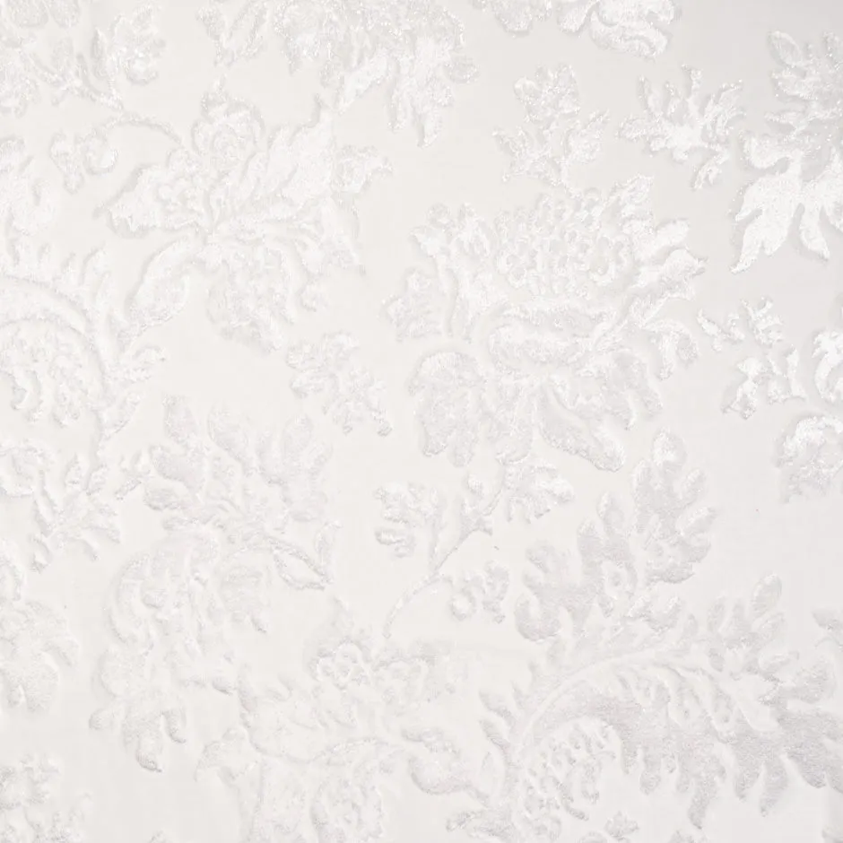 Off-White Floral Velvet