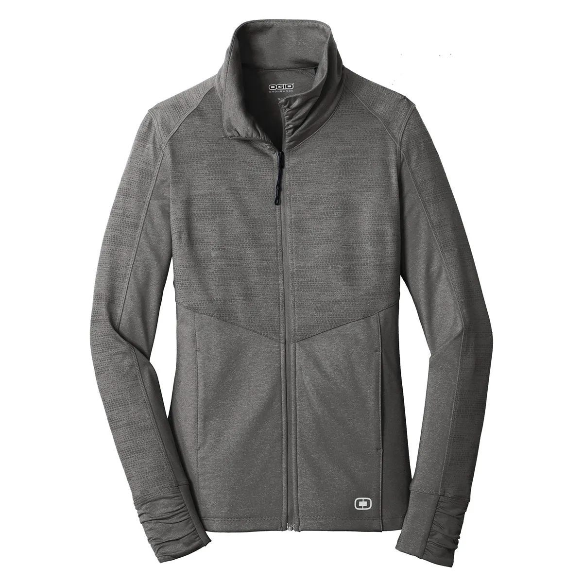 OGIO Women's Track Grey Heather Sonar Full-Zip