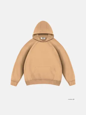 Oversize Basic Hoodie - Beige