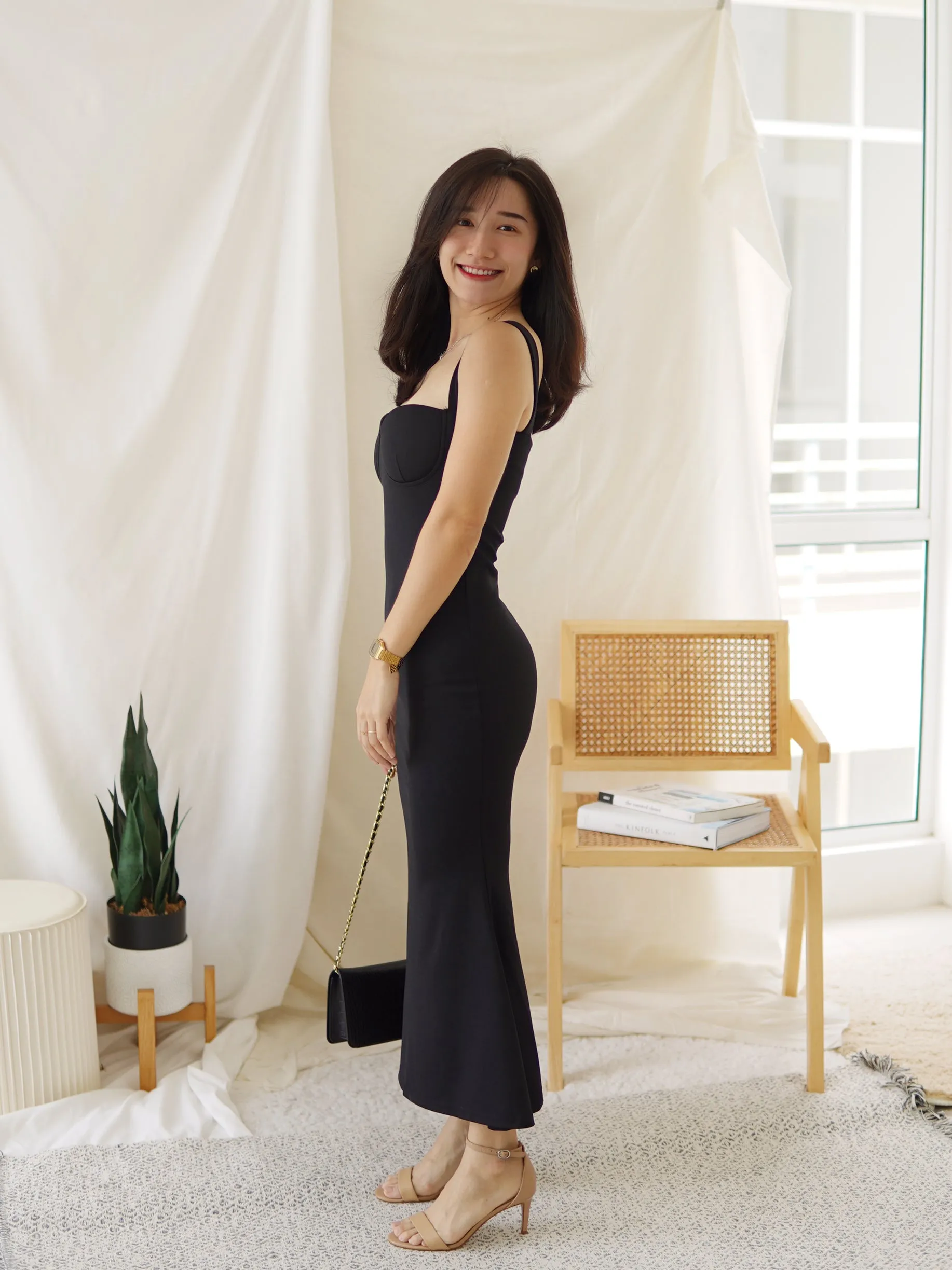 Ovidia Padded Mermaid Dress