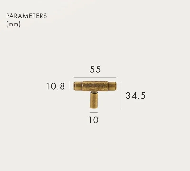 PARO / Solid Brass T-Bar