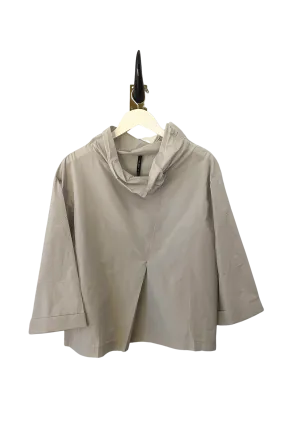 Peter O. Mahler Silver Short Papercrash Popover Top